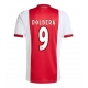 Ajax Kasper Dolberg #9 Hjemmedrakt 2025-26 Kortermet